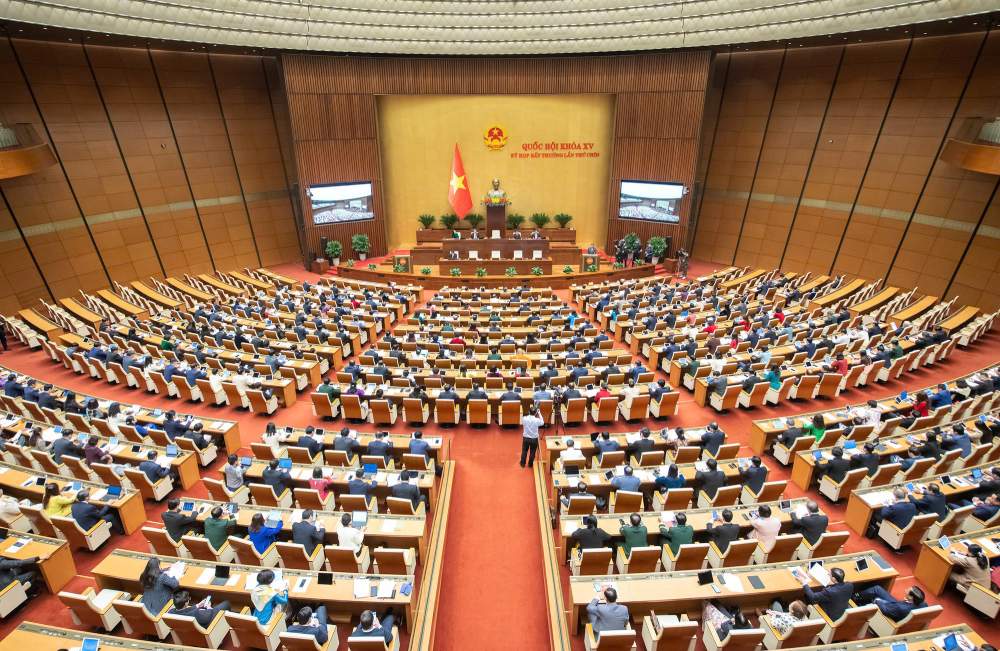 The Politburo has just issued a Resolution on innovating the work of law making and enforcement to meet the requirements of national development in the new era. In the photo: The 9th extraordinary session of the 15th National Assembly. Illustrative photo: Quochoi.vn