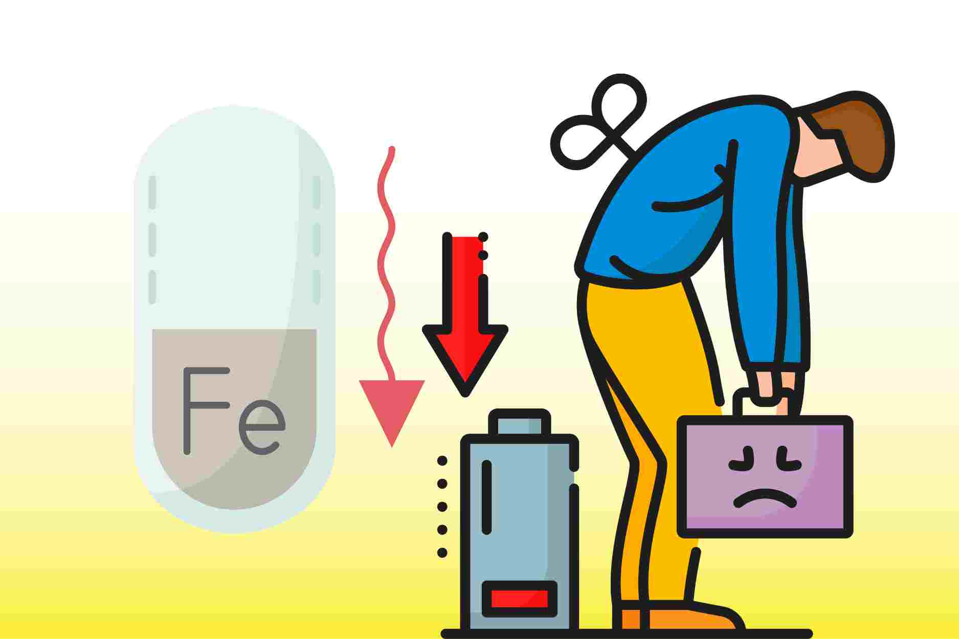 Cuatro grupos de causas que conducen a la anemia por deficiencia de hierro