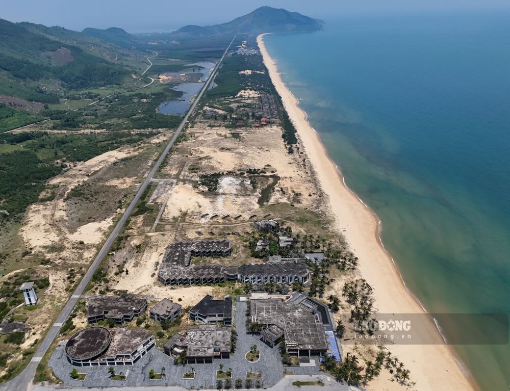 El proyecto del complejo turistico internacional de Minh Vien se proyecto en la bahia de Lang Co. Imagen: el distrito de Luan