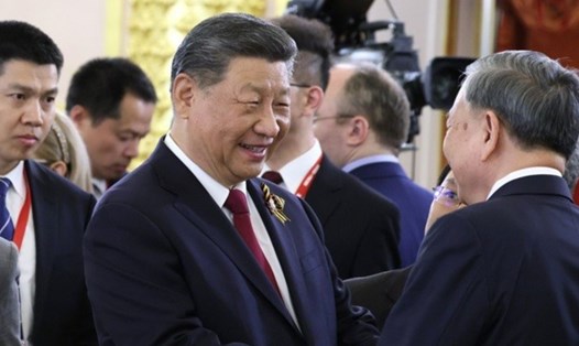 Tổng Bí thư Tô Lâm và Tổng Bí thư, Chủ tịch Trung Quốc Tập Cận Bình. Ảnh: Kremlin