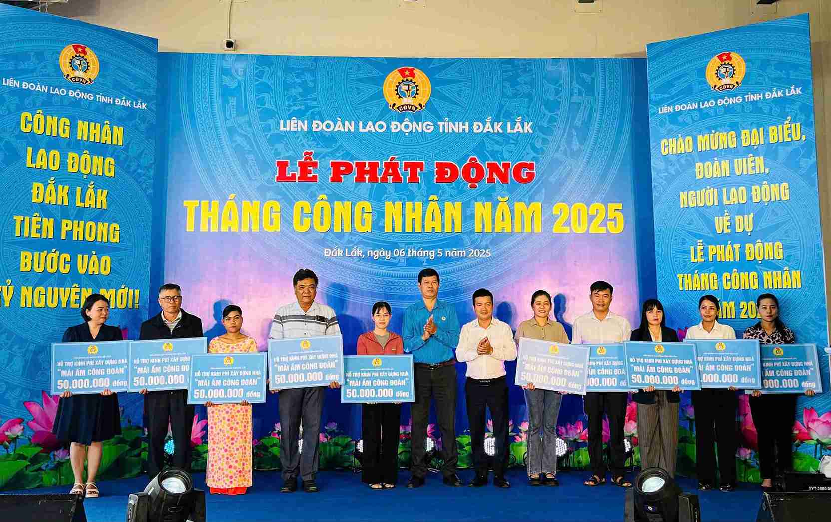 Những “Mái ấm Công đoàn” được trao tặng cho đoàn viên trong Tháng Công nhân 2025. Ảnh: Bảo Trung