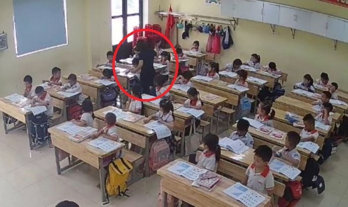La maestra de Kung Fu (en Thanh Hoa) ha agredido a sus alumnos y ha sido disciplinada con una advertencia. Foto: La familia que lo provee