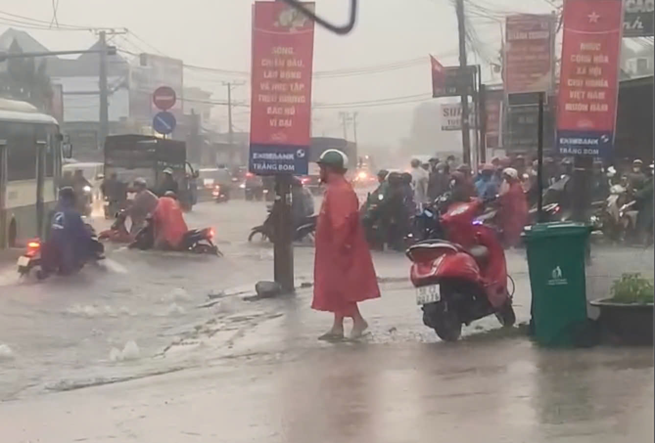 Mua ngap tai huyen Trang Bom, Dong Nai. Anh: Nguoi dan cung cap