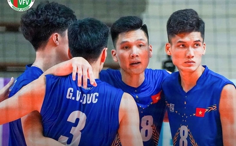 The Vietnam men's volleyball team will participate in the AVC Champions League 2025. Photo: VFV