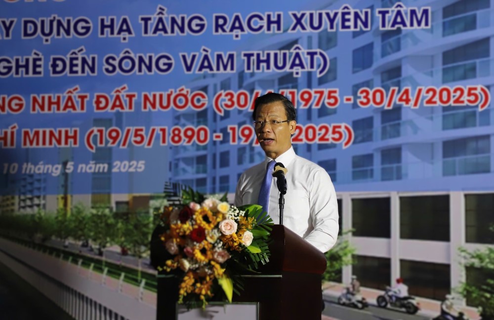 Ong Dau An Phuc - Giam doc Ban Ha tang do thi TPHCM. Anh: Anh Tu