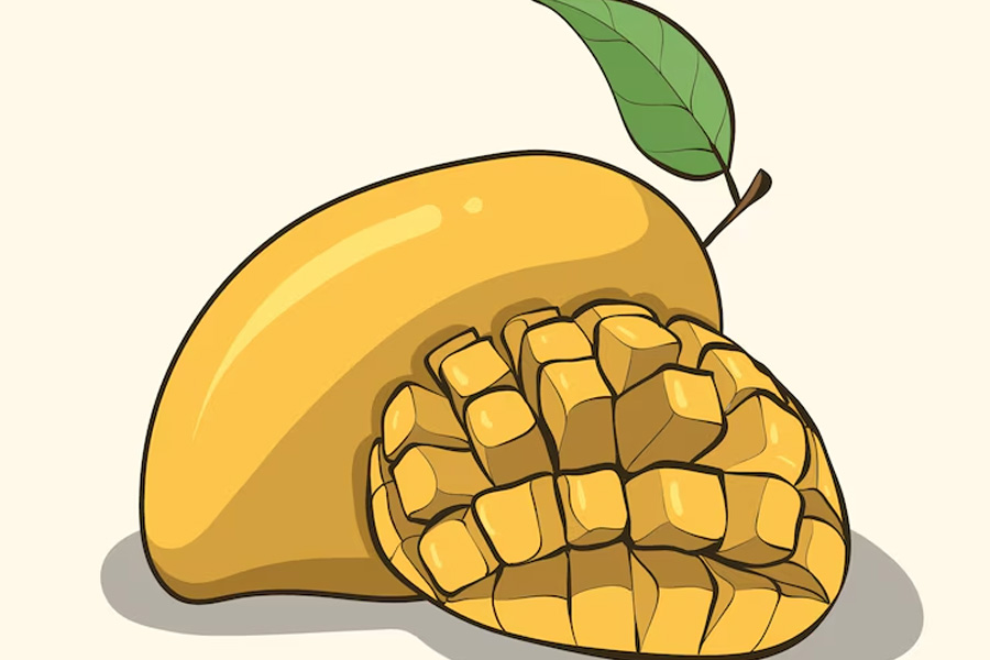 Los beneficios de los mangos para la salud intestinal. El dibujo de la Virgen