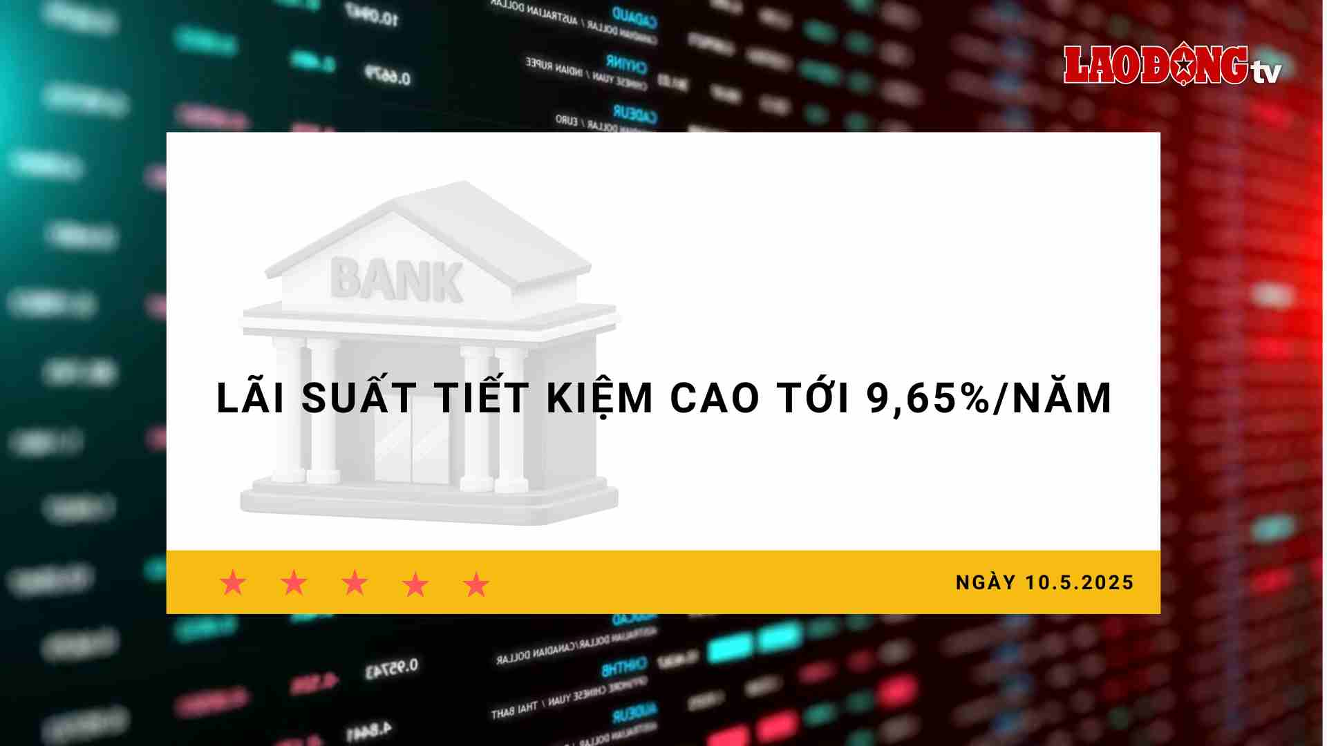 Tasa de 10.5: Tasa de ahorro de hasta el 9.65% anual