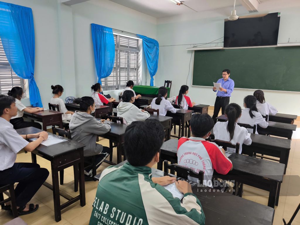 El Departamento de Educacion y Capacitacion de la Provincia de Ben Tre realizara un examen de graduacion de la escuela secundaria en 2025, en 3 dias (12-14.5.2025). Foto: Thanh Nhan