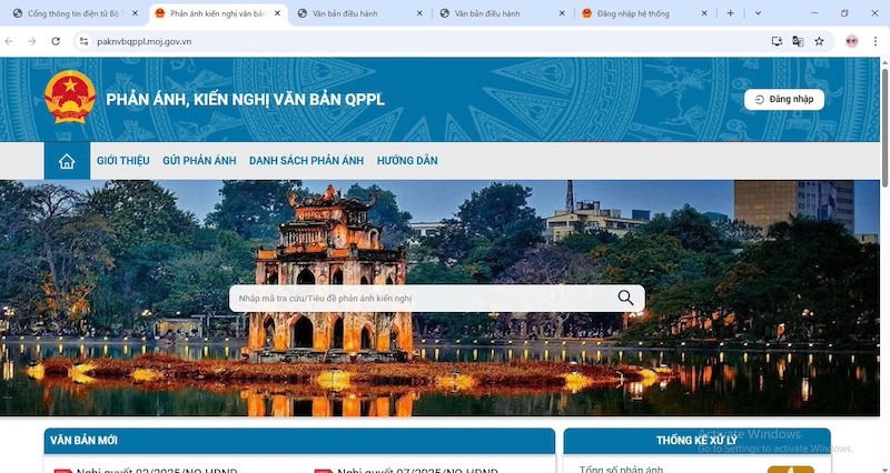 Testing the system for receiving and processing feedback and recommendations on legal documents. Photo: Ministry of Justice