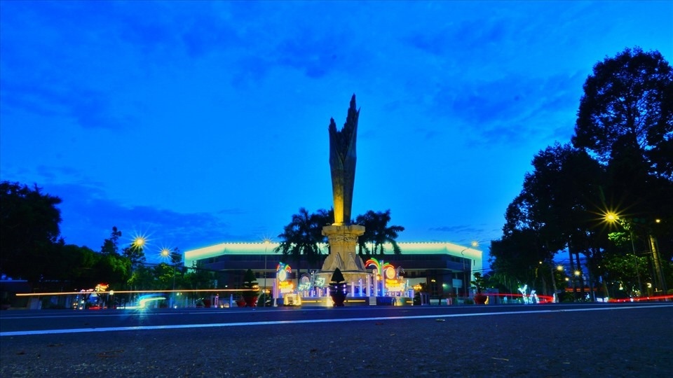 Khu vuc Trung tam Khu vuc trung tam hanh chinh tinh An Giang. Anh: Luc Tung.