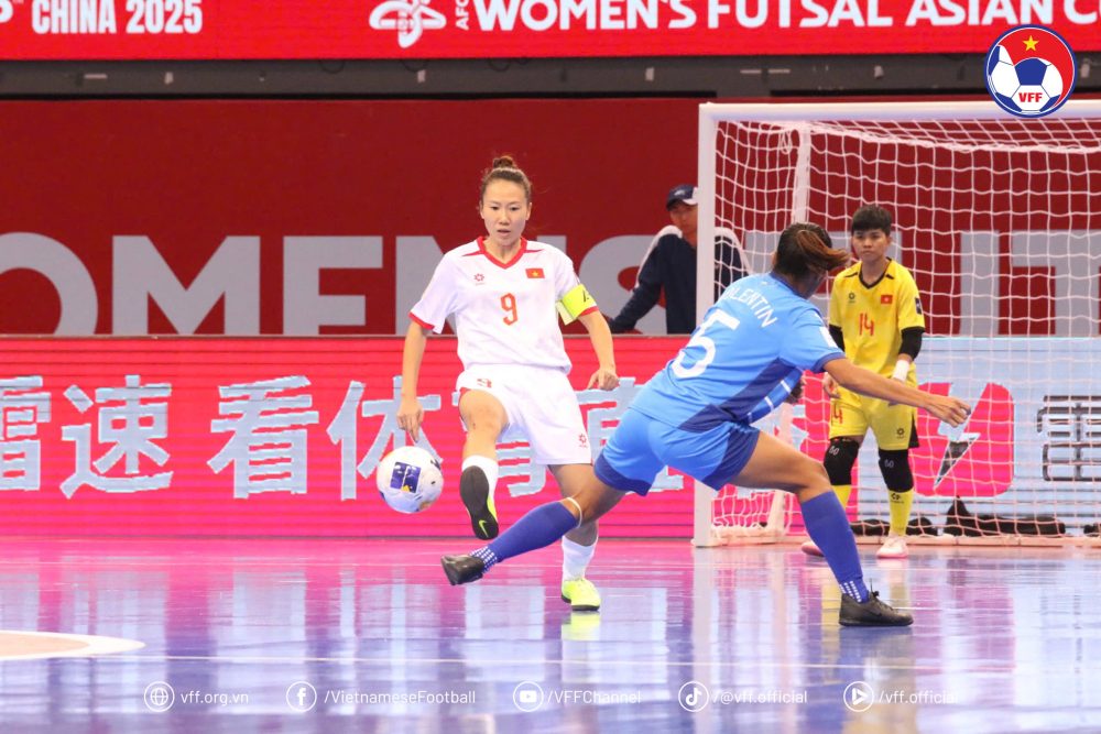 Thanh Hang la tru cot quan trong cua tuyen futsal nu Viet Nam. Anh: VFF