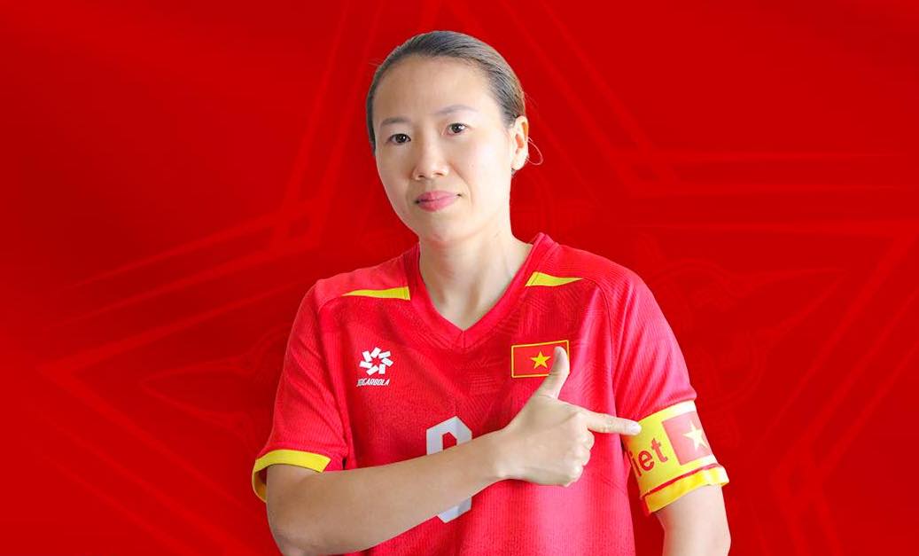 Captain Trinh Nguyen Thanh Hang of the Vietnam women's futsal team. Photo: VFF