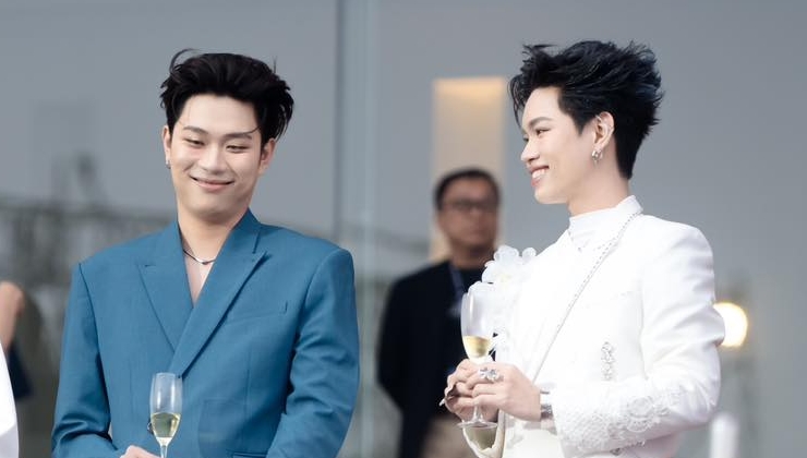 Duong Domic, Phap Kieu at the final concert of Anh trai say hi. Photo: Producer