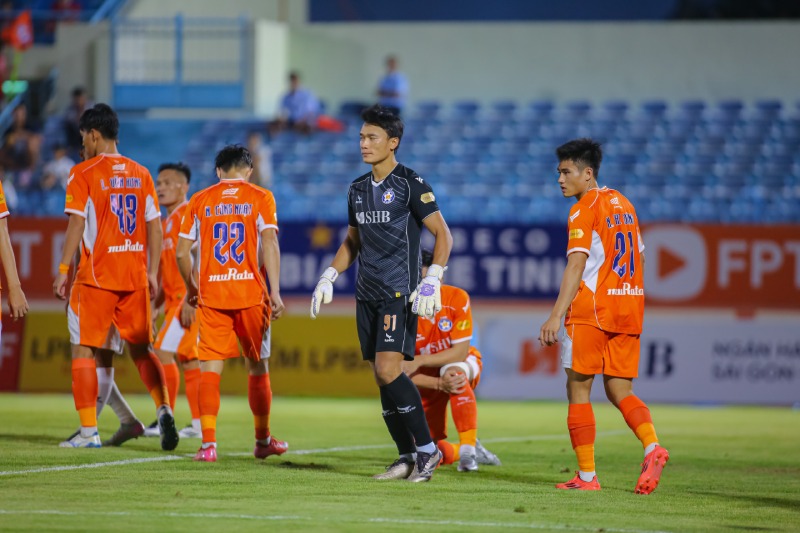 Bui Tien Dung made his mark in Da Nang's victory over Binh Dinh. Photo: DNFC