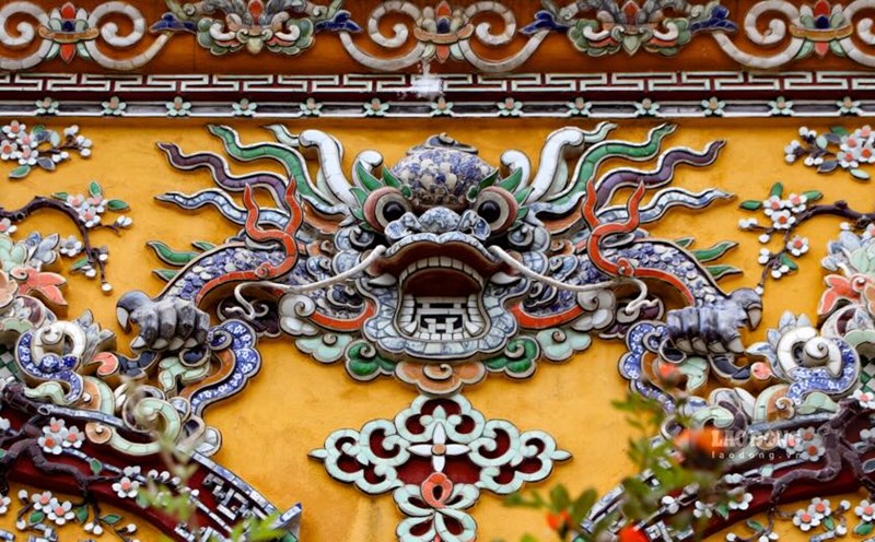 The sophisticated decorative art of Kien Trung Palace, Hue Imperial City. Photo: Nguyen Luan