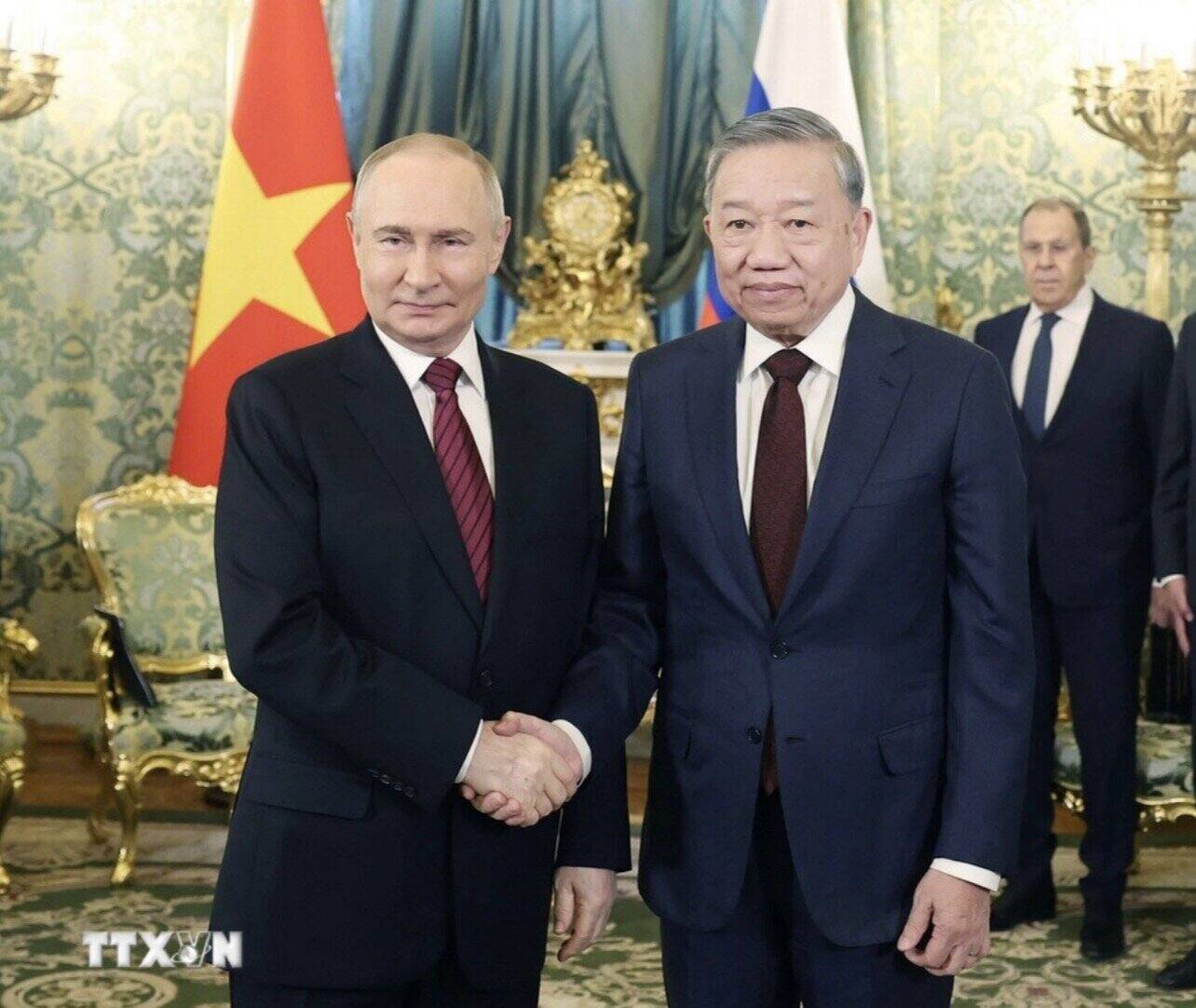 General Secretary To Lam and Russian President Vladimir Putin. Photo: VNA