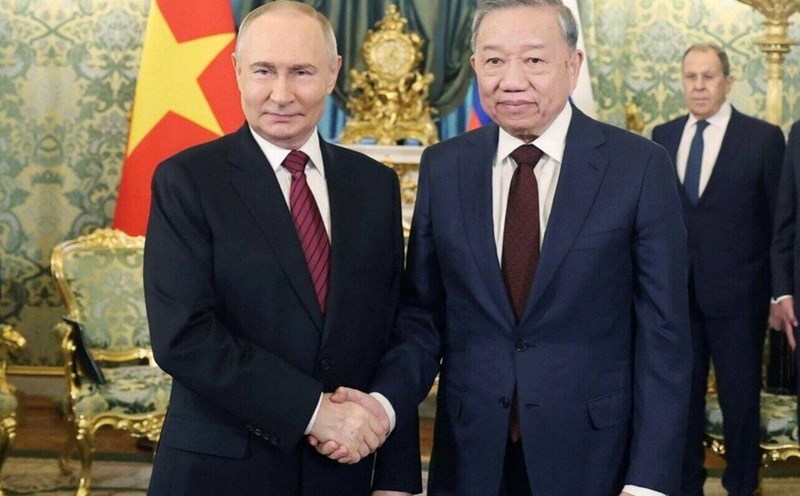 General Secretary To Lam and Russian President Vladimir Putin. Photo: VNA