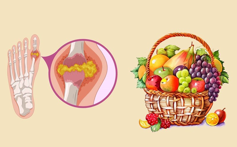Fight high uric acid thanks to familiar fruits rich in vitamin B12. Graphics: Minh Chau
