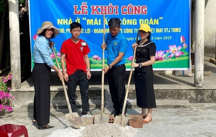 Công đoàn tạo động lực để người lao động xây nhà Mái ấm Công đoàn vững chãi