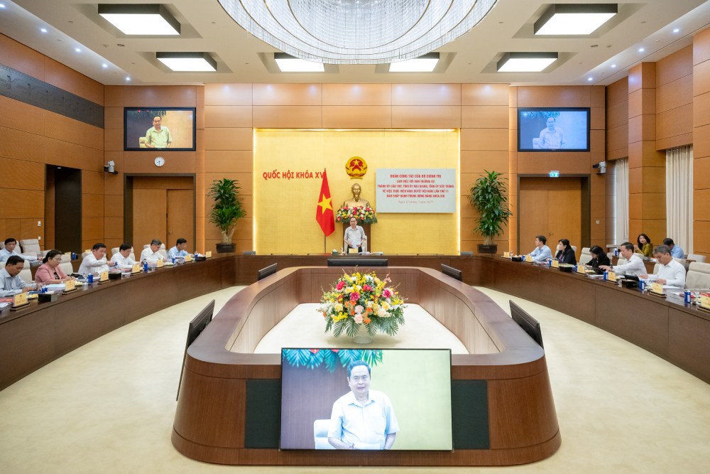 Toan canh buoi lam viec. Anh: Quochoi.vn