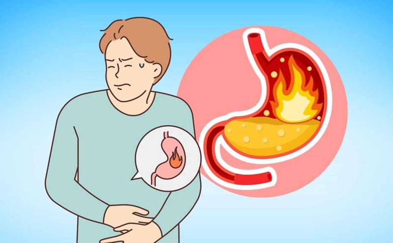 Natural tips to help repel heartburn at night, bring good sleep. Graphics: Dinh Dinh