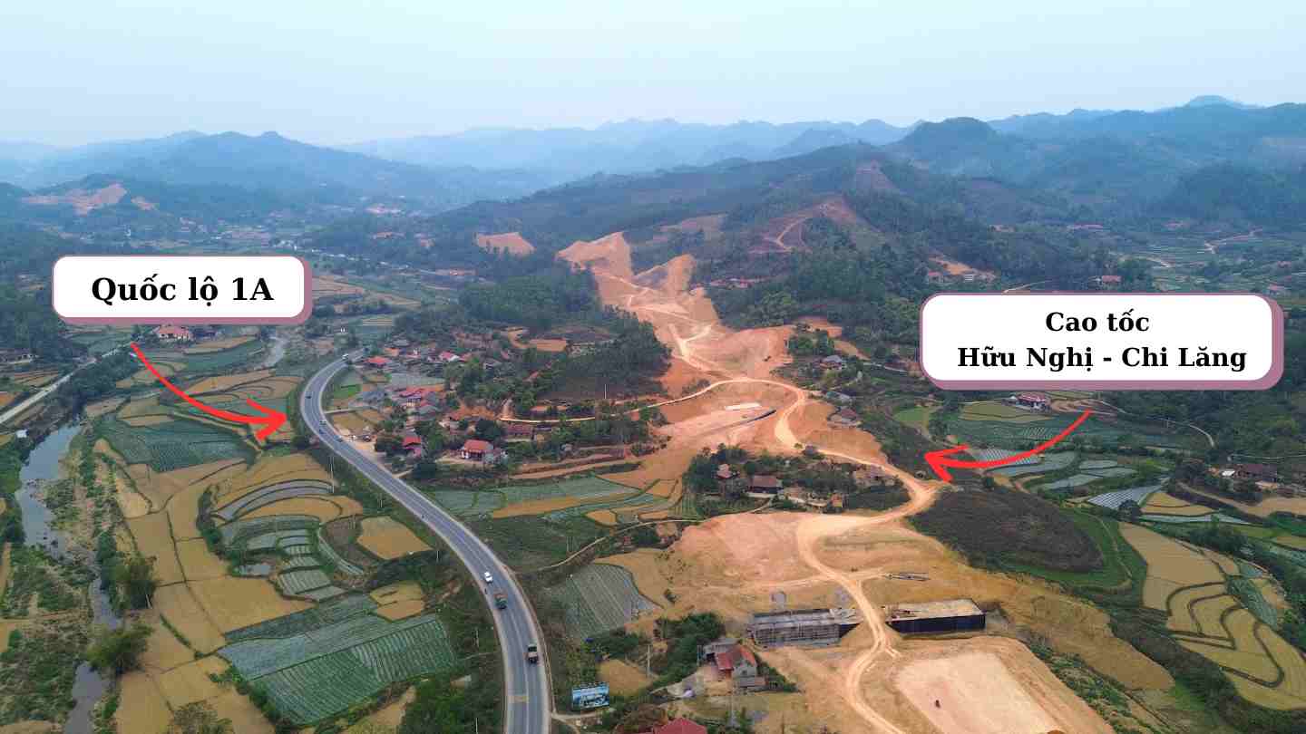 La Autopista de la Union - Chi Lang - uno de los grandes proyectos de Ling Son todavia esta en proceso de ajuste, lo que retrasa el desembolso de capital de inversion publica. Imagen de Khanh Linh
