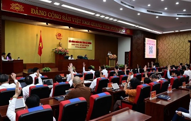 El Consejo Provincial emitio dos resoluciones que son textos normativos. Ilustracion: Puerta de la ciudad de Haiyang