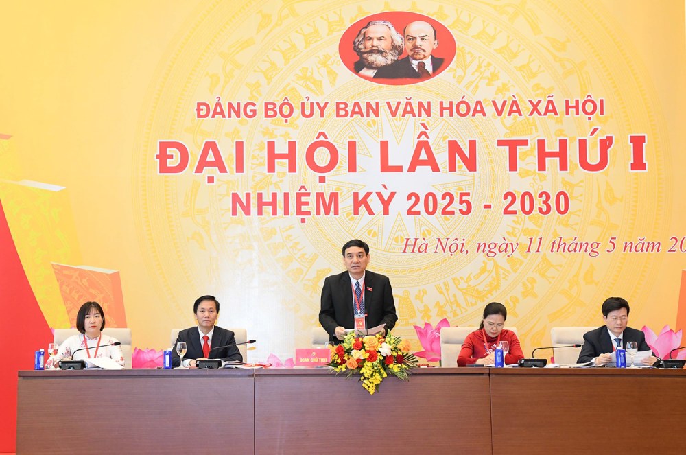 Chu nhiem Uy ban Van hoa va Xa hoi Nguyen Dac Vinh. Anh: Lam Hien