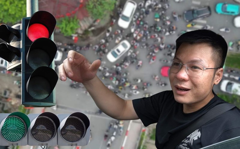 Cars that stop over the line will be fined from 18-20 million VND as if running a red light instead of crossing the line