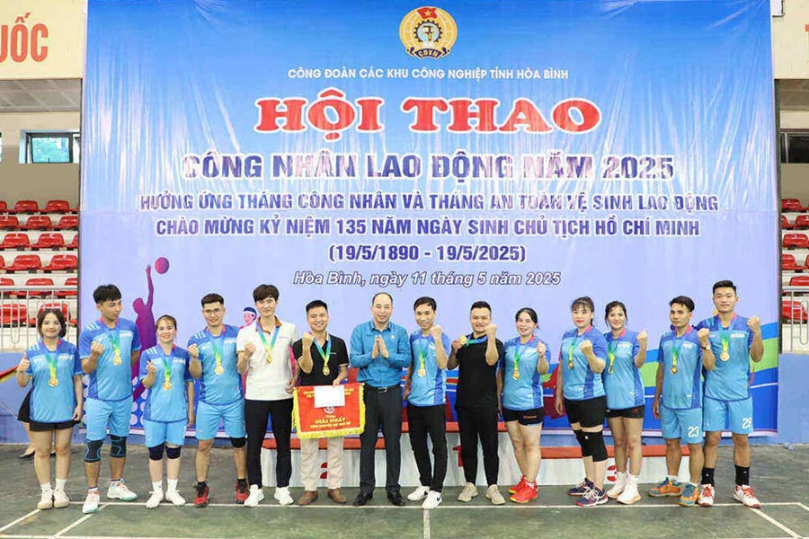 2025 Workers' Sports Festival at Hoa Binh Industrial Parks. Photo: Pham Cuong