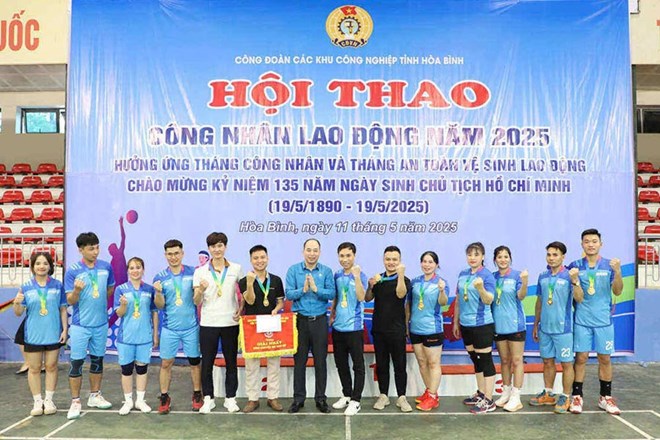 15 đội tham gia Hội thao Công nhân lao động năm 2025 tại các KCN tỉnh Hòa Bình