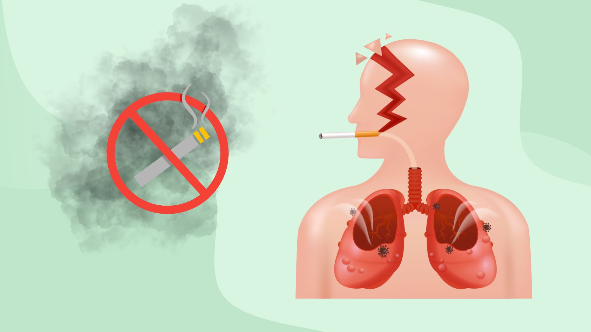 Cada cigarrillo contiene mas de 4.000 sustancias toxicas. Imagen de la pelicula: