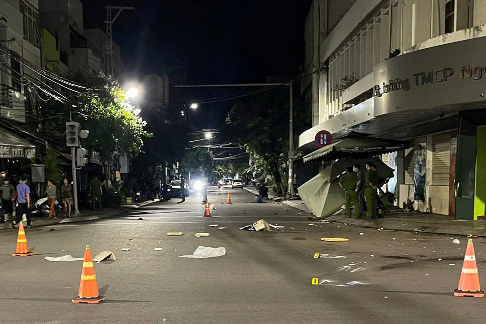 La escena del accidente que dejo dos muertos en Pyongyang. Foto: suministrada por la policia