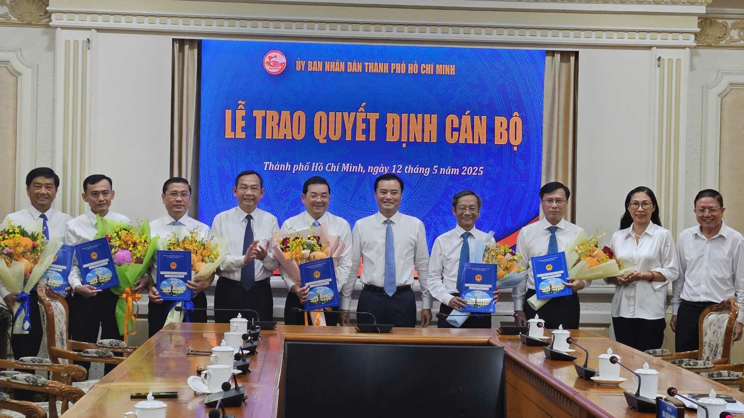 Cac pho giam doc So Nong nghiep va Moi truong TPHCM. Anh: Sy Dong