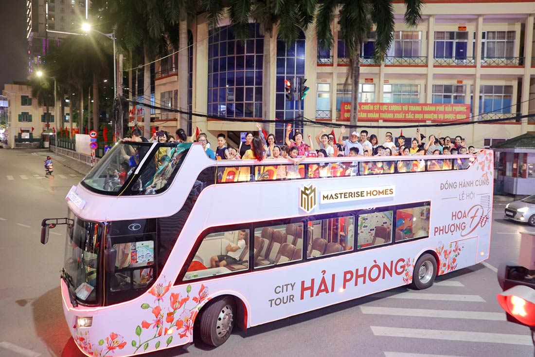 Mot trong nhung hoat dong cua Masterise Homes duoc nguoi dan TP Hai Phong va du khach yeu thich tai Le hoi Hoa Phuong Do 2024