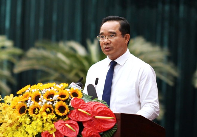 Chairman of Ho Chi Minh City People's Committee Nguyen Van Duoc. Photo: Minh Quan