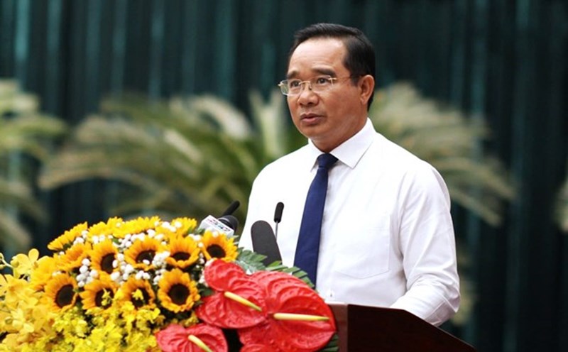 Chairman of Ho Chi Minh City People's Committee Nguyen Van Duoc. Photo: Minh Quan