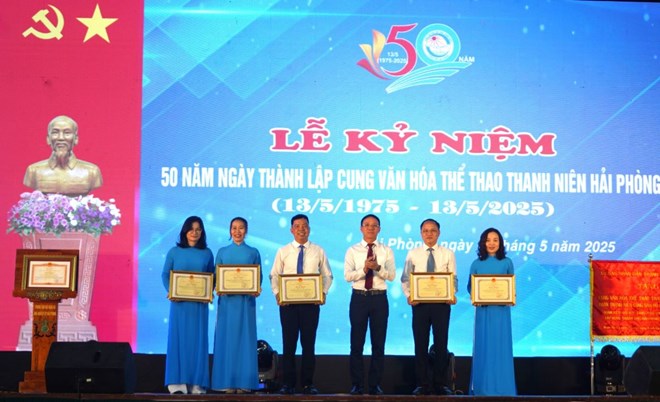 Cung Văn hóa Thể thao thanh niên Hải Phòng kỉ niệm 50 năm thành lập