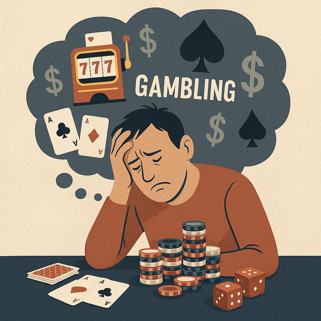 gambling addiction is a mental disorder. Photo: AI