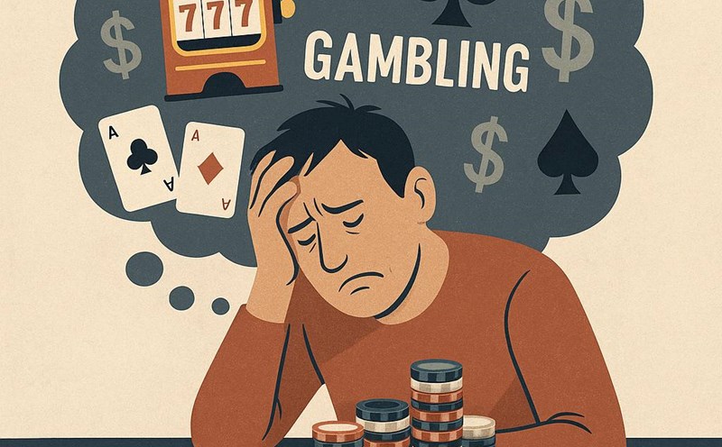 gambling addiction is a mental disorder. Photo: AI
