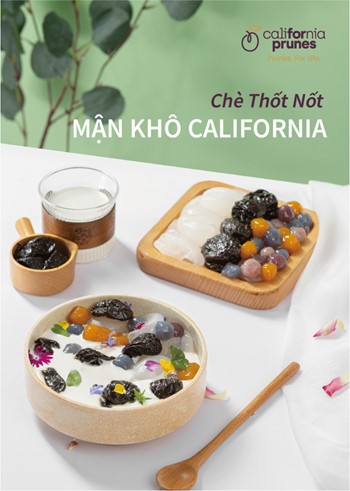 Che thot not cung man kho California. Anh: California Prune Board