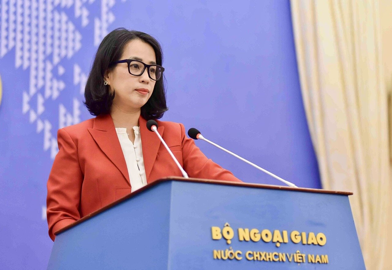 Spokesperson of the Ministry of Foreign Affairs of Vietnam Pham Thu Hang expressed her views on the proposal to resume direct negotiations between Russia and Ukraine. Photo: Ministry of Foreign Affairs