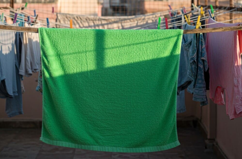 La toalla de baño adecuada ayuda a que la tela permanezca resistente y suave despues de un largo periodo de uso. Imagen de Tuon Da