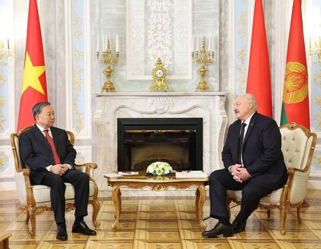 Tổng Bí thư Tô Lâm hội đàm với Tổng thống Belarus Aleksandr Lukashenko