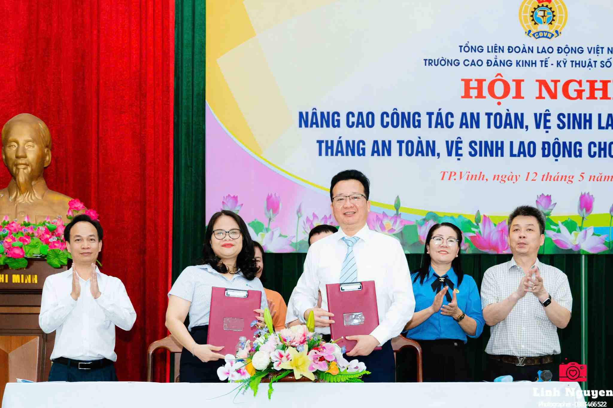 La Escuela Superior de Economia Tecnica numero 1 de Artes An firmo una cooperacion de capacitacion profesional y organizacion de capacitacion ATVSLD con empresas. Imagen de la ciudad de Quang Dai