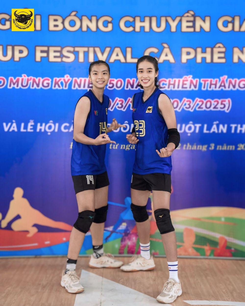 Mai Ngoc Tuyen (trai) va Nhu Y la hai cau thu tai nang cua doi Tre VTV Binh Dien Long An. Anh: VTV BDLA