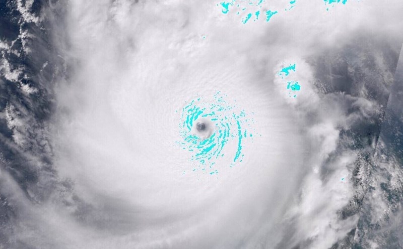The eye of Hurricane Milton in the 2024 Atlantic hurricane season. Photo: AFP