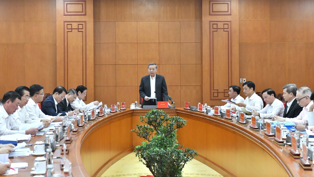 General Secretary To Lam - Head of the Central Steering Committee on preventing and combating corruption, waste and negativity. Photo: Dang Khoa/Nhan Dan