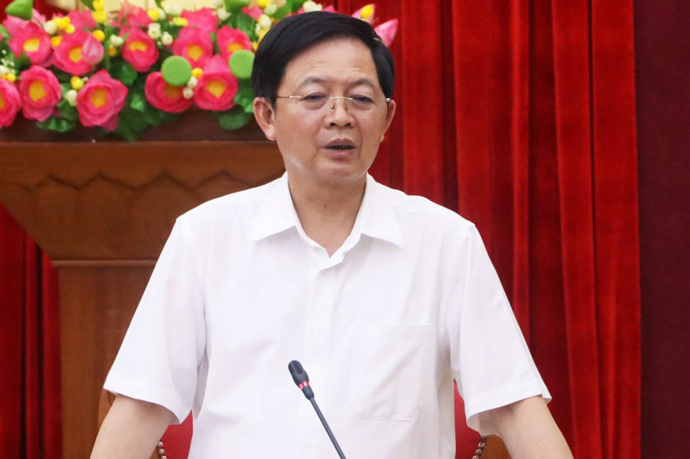 Bí thư Tỉnh ủy Bình Định Hồ Quốc Dũng. Ảnh: Thùy Trang