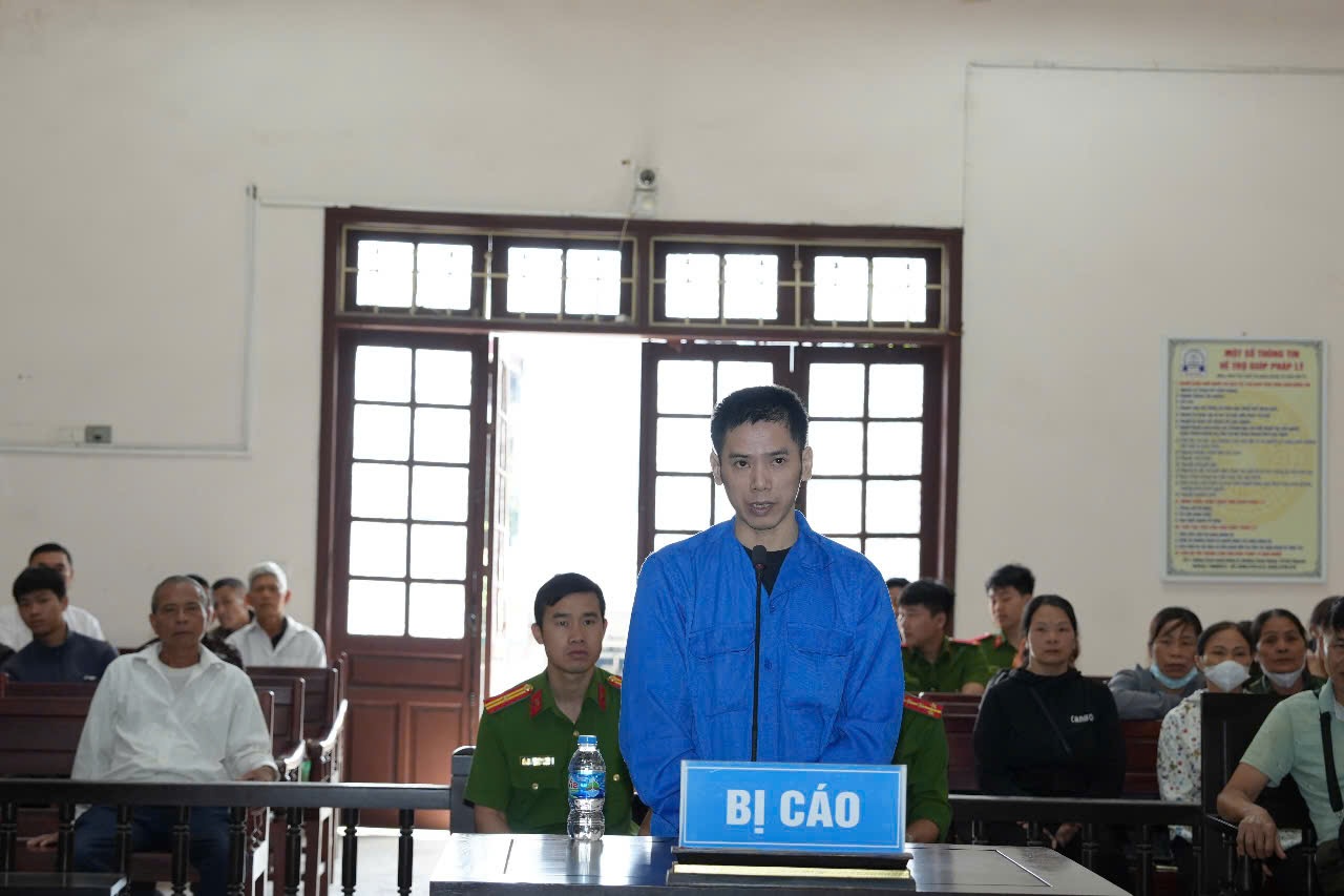 Hinh anh bi cao Ly Hong Nam tai phien toa. Anh: Tu Tai